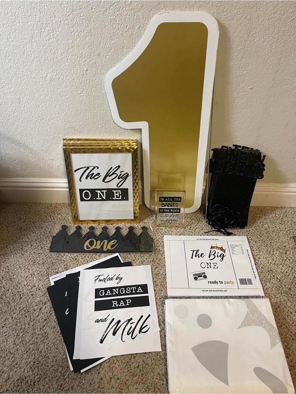 NOTORIOUS ONE 1st Birthday decorations